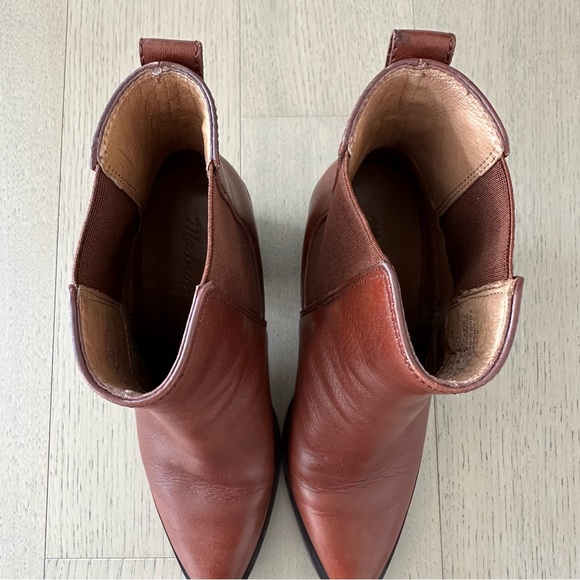Madewell Elspeth Chelsea Heel Boot | Apple Butter Medium Brown Preloved - Picture 12 of 12